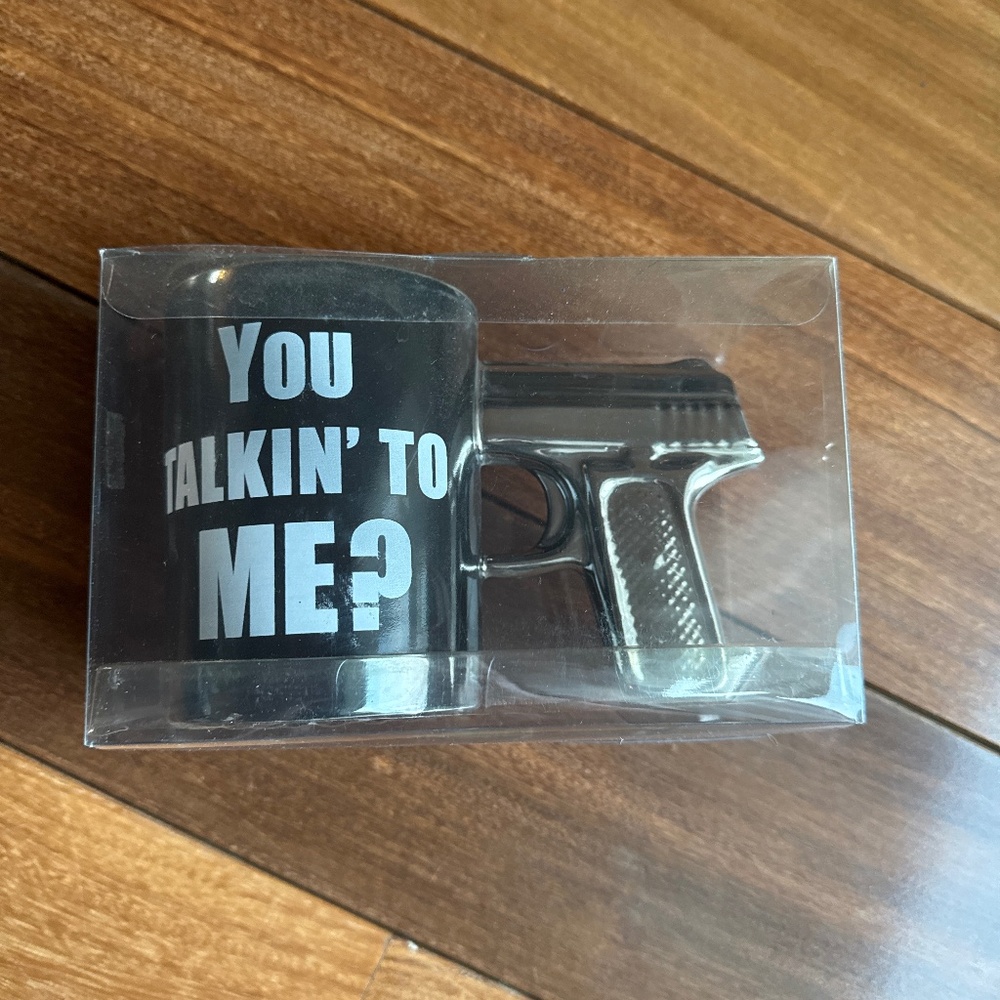 Mug with gun handle